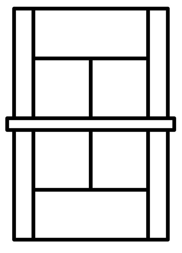 テニスコートのイラスト
