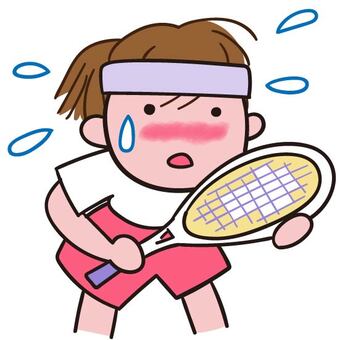 daffb8c0c94186989f8f47fe9b3dc6b2_t ソフトテニス 女子選手のイラスト