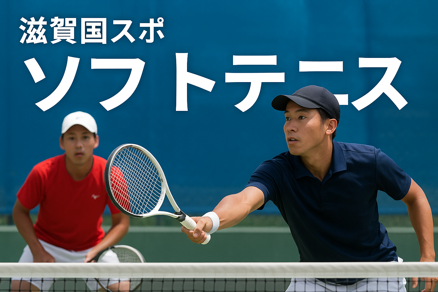 滋賀国スポ　ソフトテニスと書かれている画像