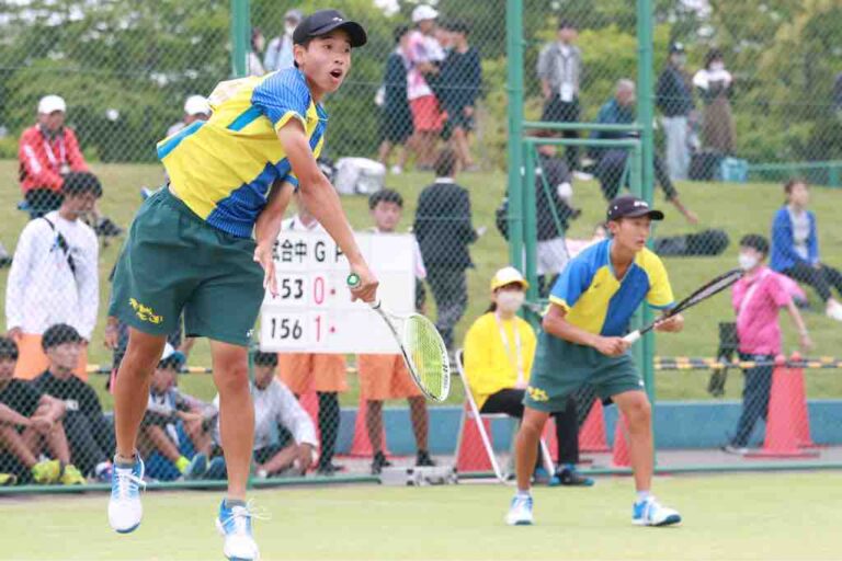ソフトテニス　野本選手の写真