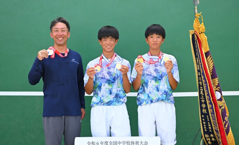 ソフトテニス　野田選手の写真