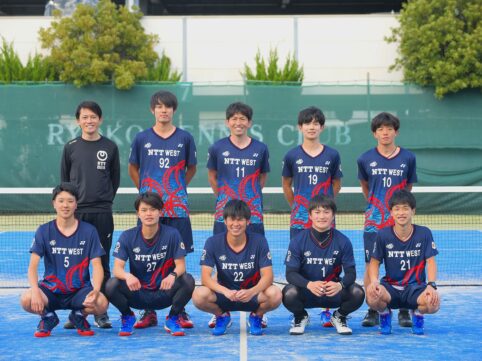 NTT西日本ソフトテニス部集合写真