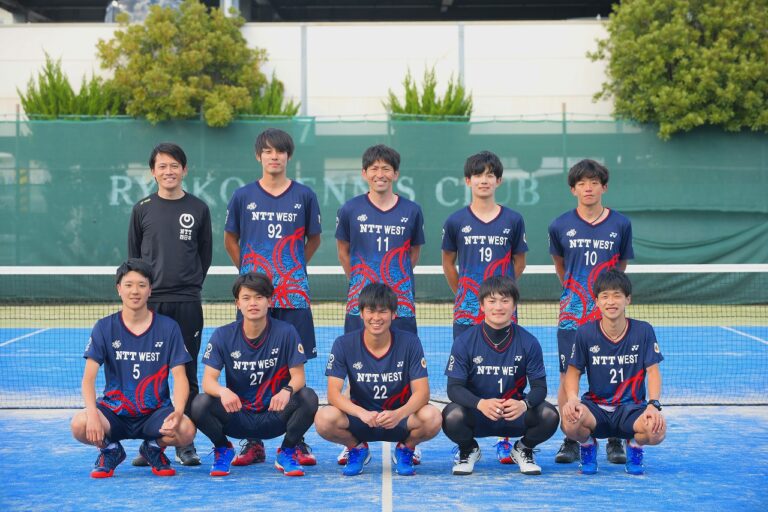 NTT西日本ソフトテニス部集合写真