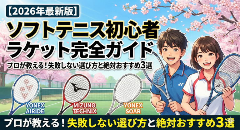 ソフトテニス　初心者　ラケットのアイキャッチ