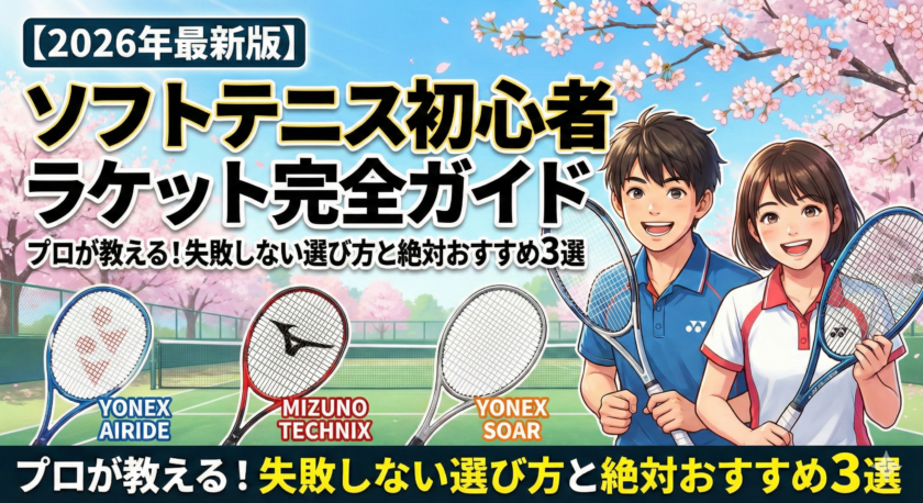 ソフトテニス　初心者　ラケットのアイキャッチ