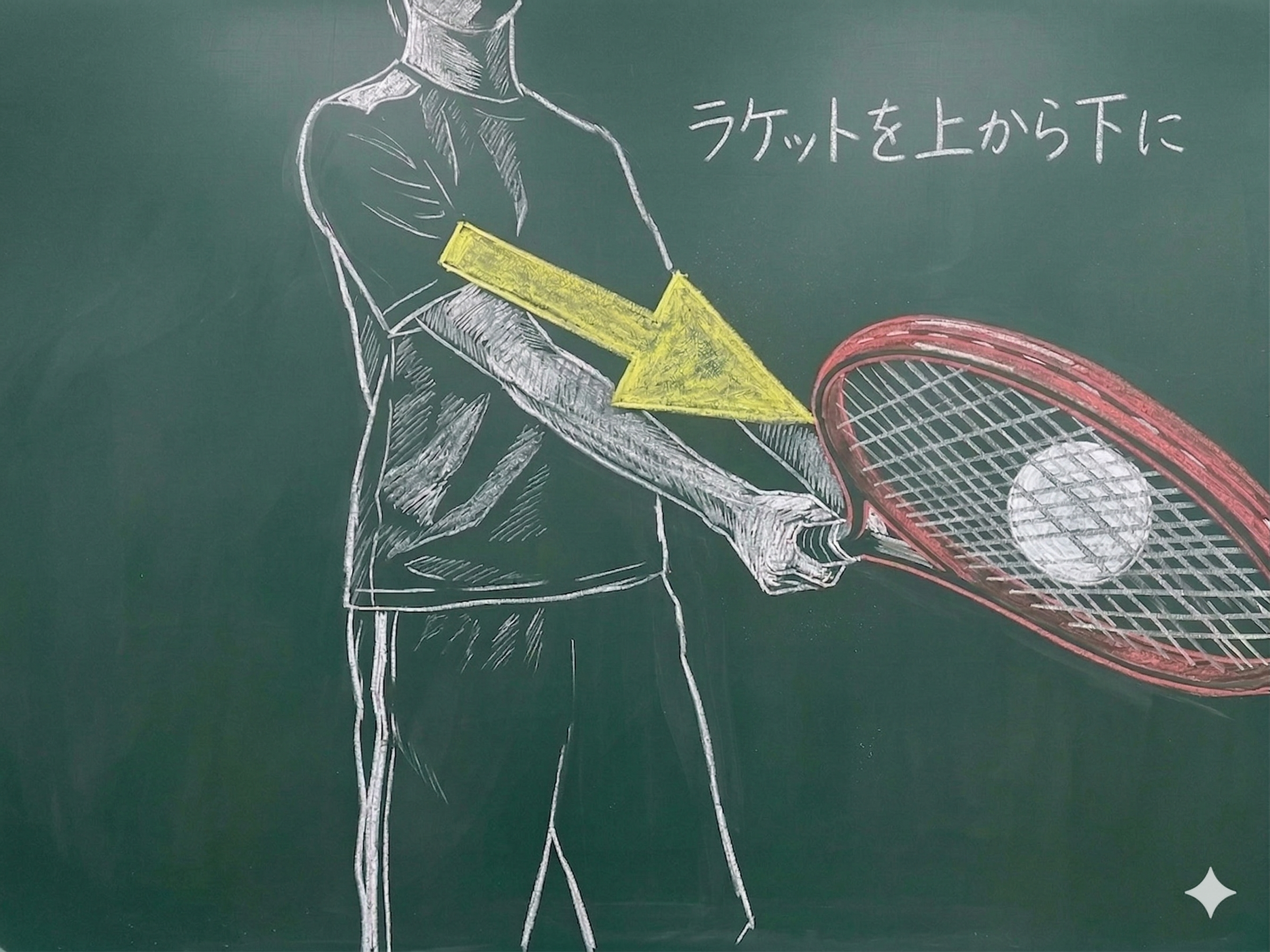 スライスの打球イメージ