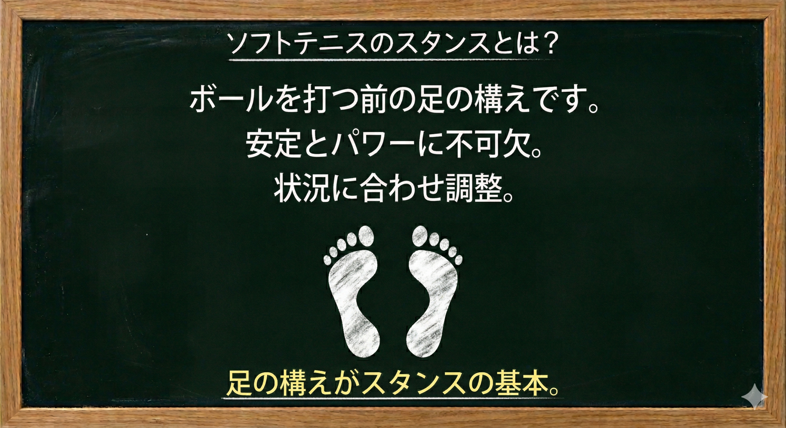 ソフトテニスのスタンスの種類