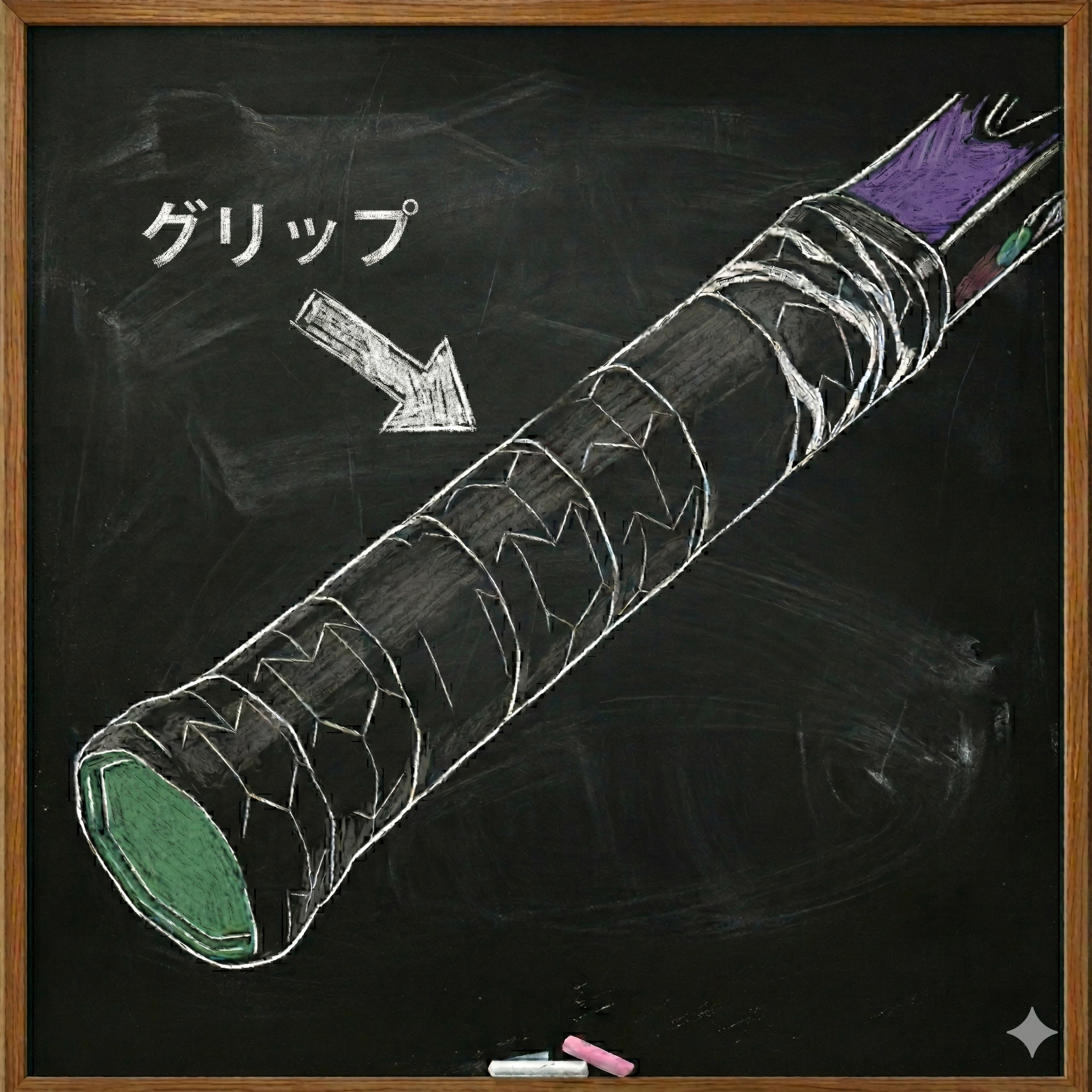 ソフトテニスのグリップ図解