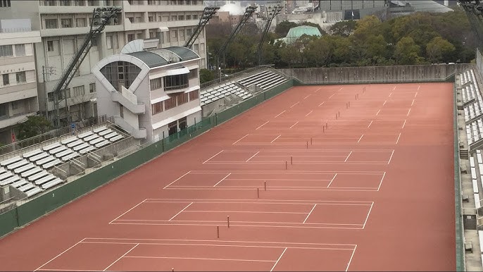 テニスコートの画像