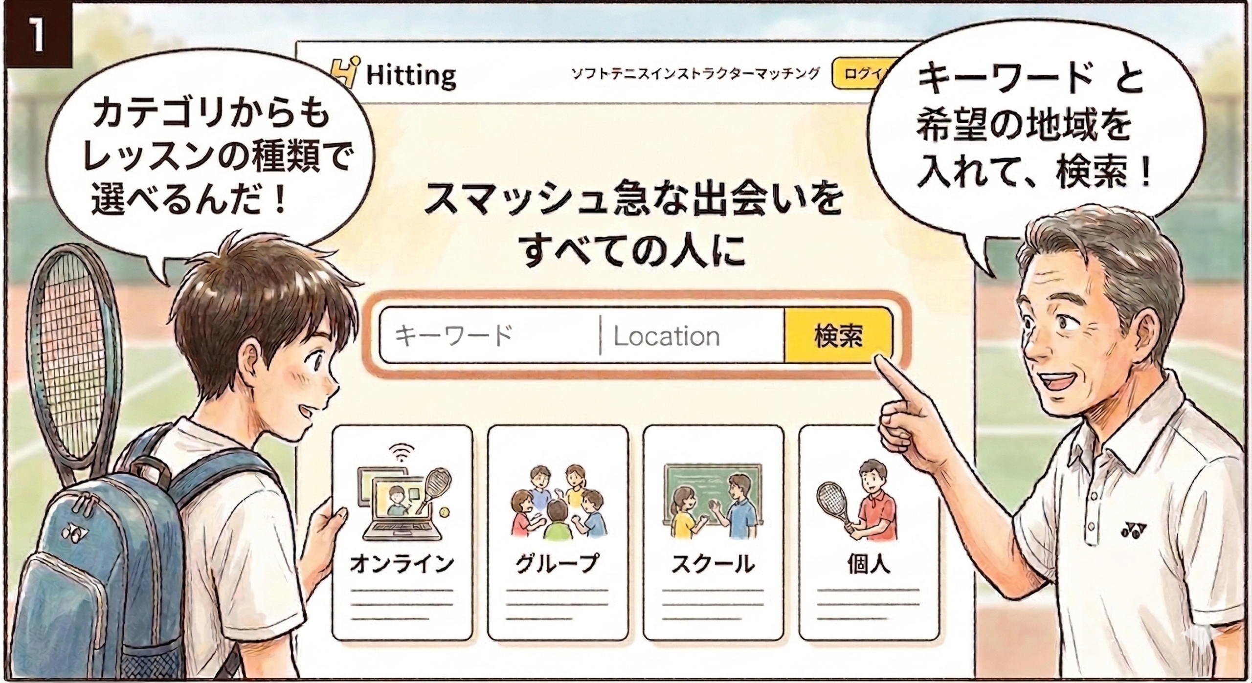 コーチを探す