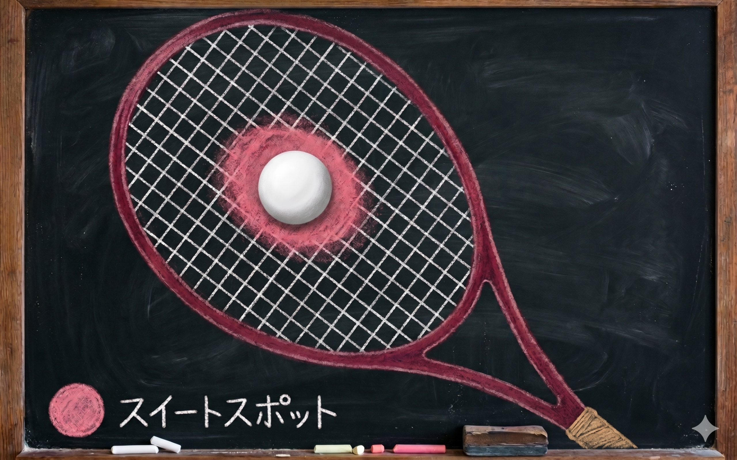 スイートスポットのイメージ図