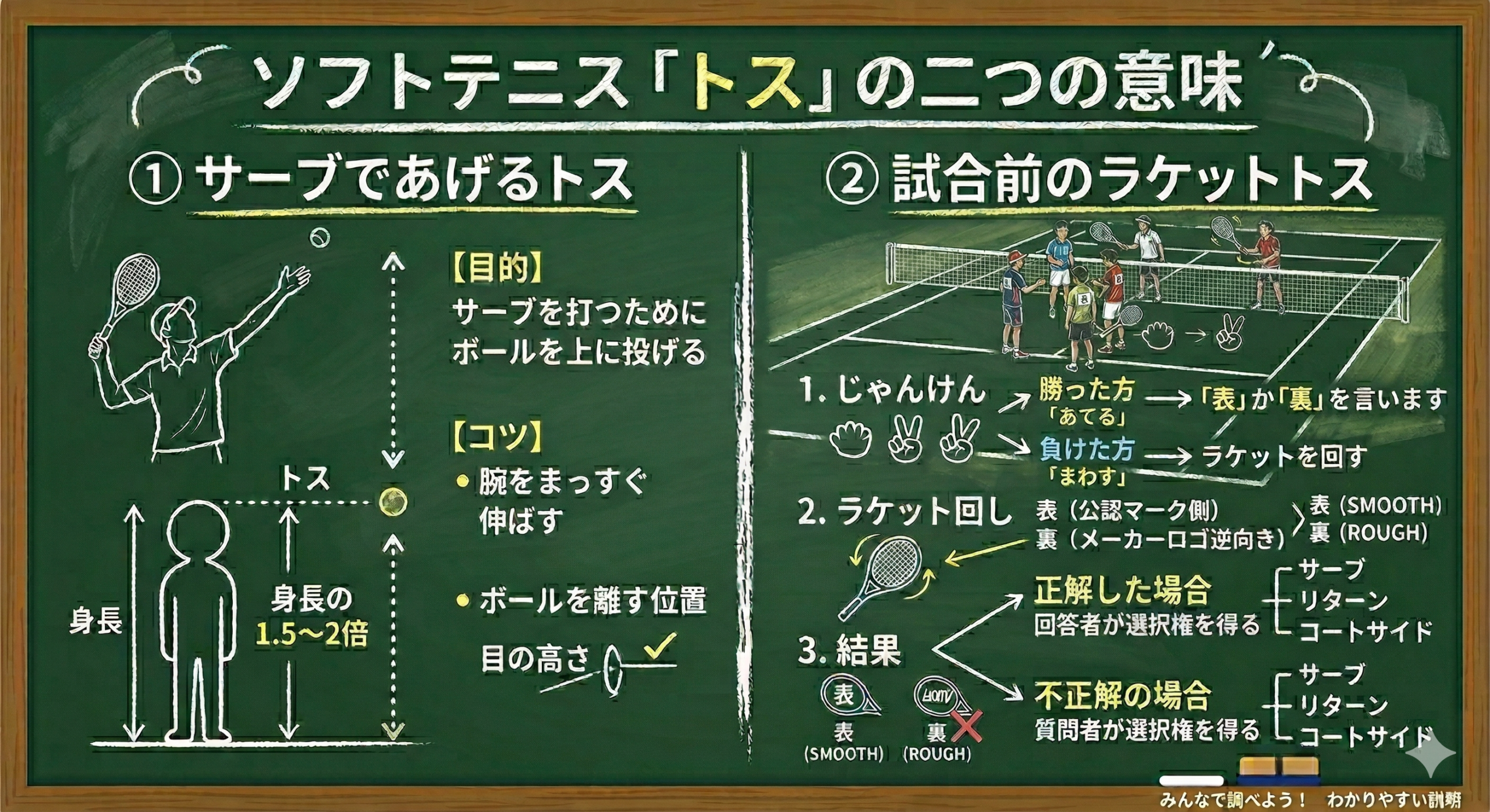 ソフトテニス・トスの基本