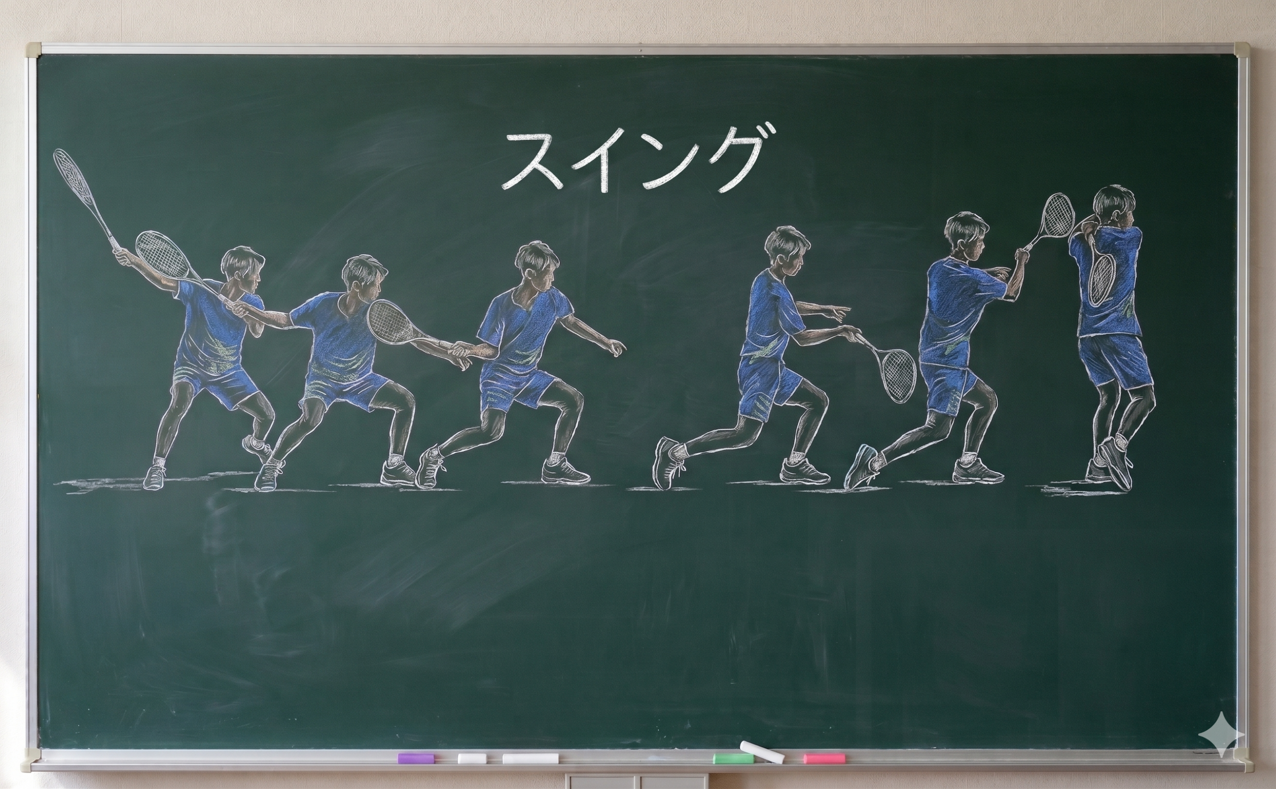 ソフトテニスの正しいスイングフォーム