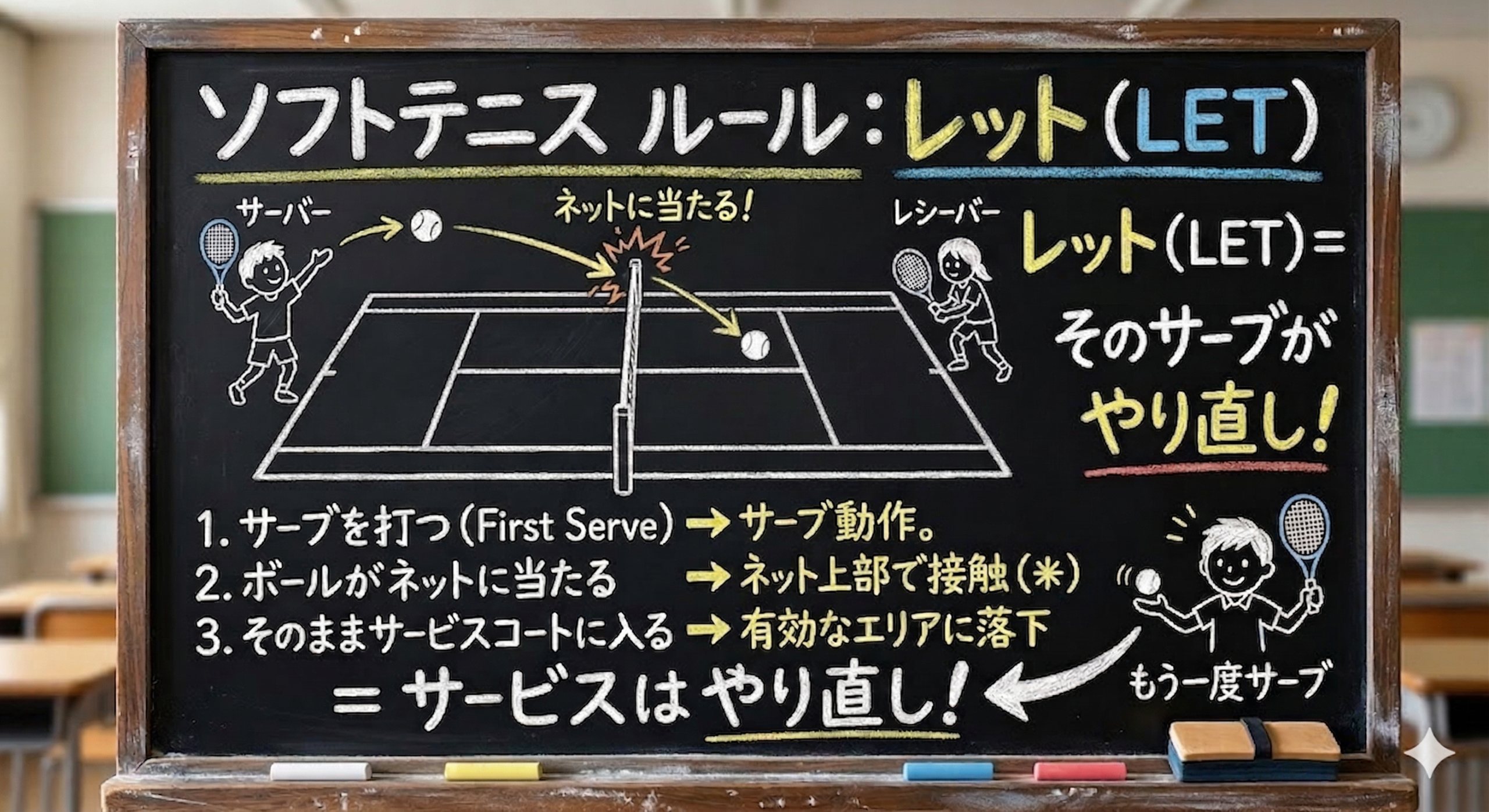 ソフトテニスレットのルール解説