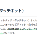 ネットタッチの解説画像