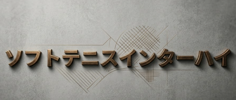ソフトテニスインターハイという文字
